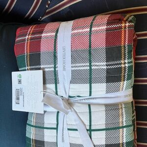 Levtex Festive Plaid Throw - Red, Green, White, Black